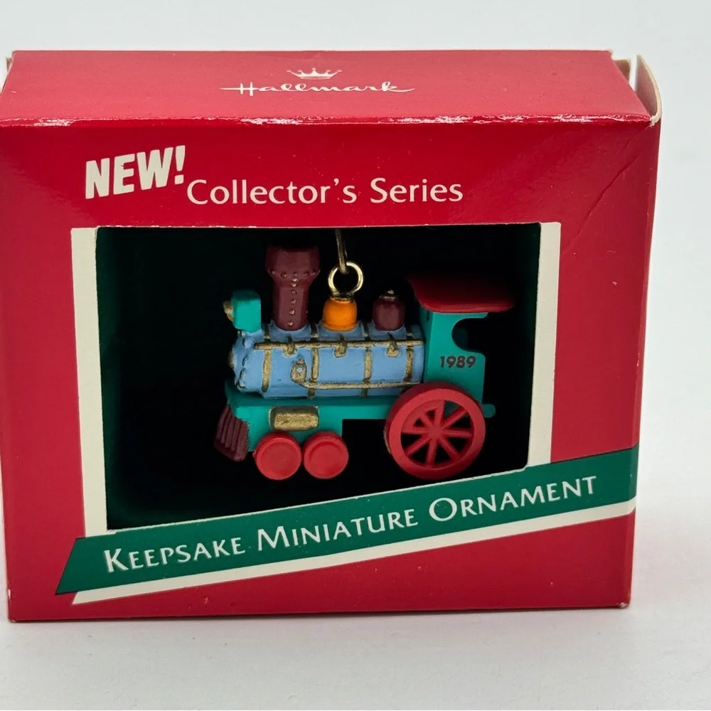 Hallmark 1989 Miniature NOEL R.R. Series Engine Ornament